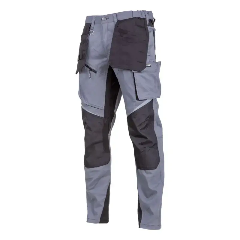 Pantaloni lahti pro lucru slim-fit elastici marimel culoare gri