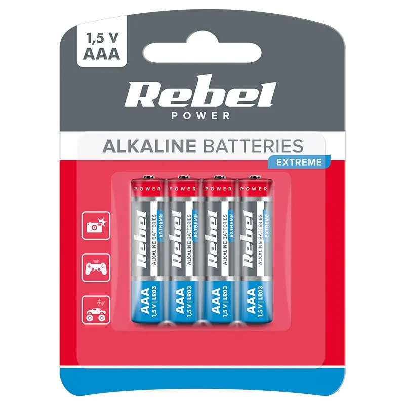 Baterie Rebel Superalcalina Extreme R3 Blister 4 Buc