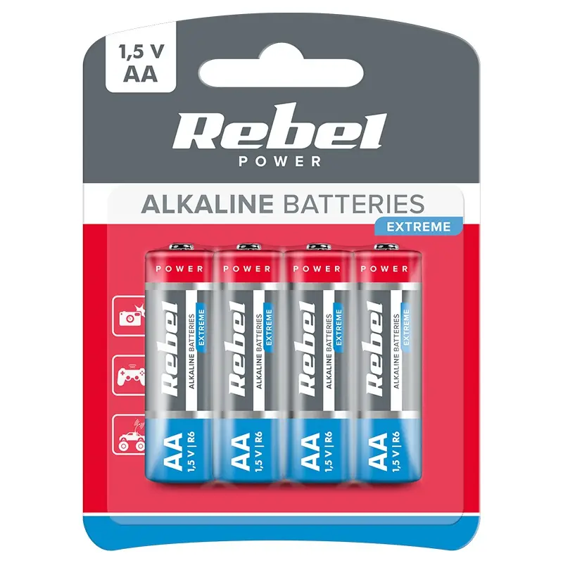 Baterie Rebel Superalcalina Extreme R6 Blister 4 Buc
