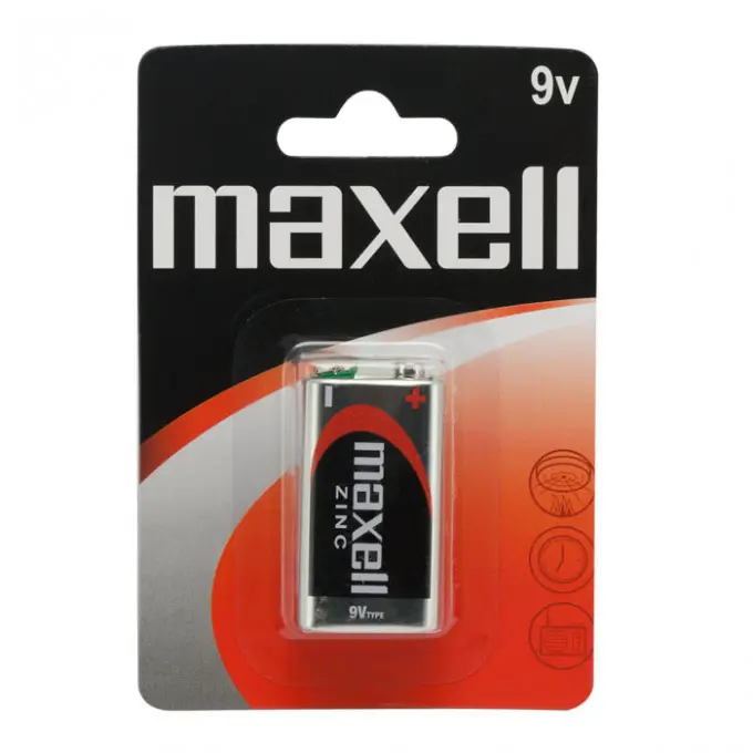 Baterie maxell tip 9 v e • 6f22 zn • 9 v