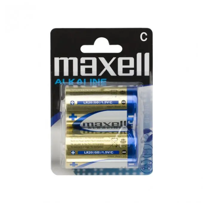 Baterie maxell tip babyc • lr14alkaline • 1.5 v (2 buc)