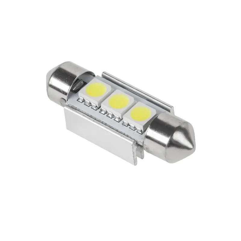 Bec led 3x smd5050 culoare alb auto canbus t11x36