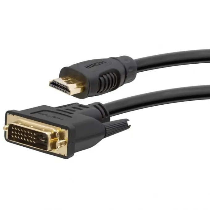 Cablu dvi-d / hdmi • 3 m, conectoare placate cu aur