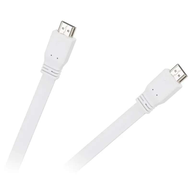Cablu hdmi - hdmi culoare alb plat v1.4 1.8 m cabletech
