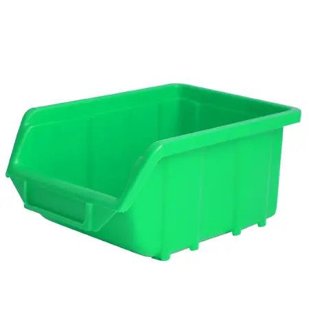 Cutie Plastic Depozitare 155x240x125 Mm Culoare Verde