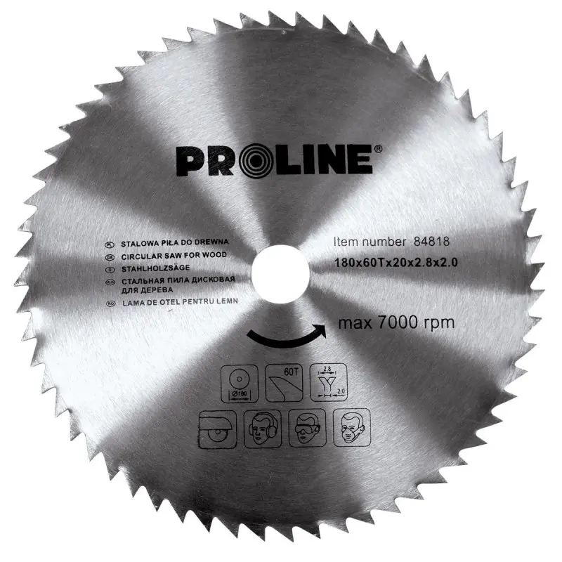 Disc Proline Circular Pentru Lemn Diametru 180 Mm 60 Dinti