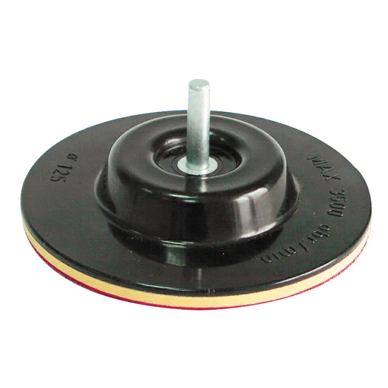 Suport disc abraziv auto - adeziv gumat cu tija 125 mm