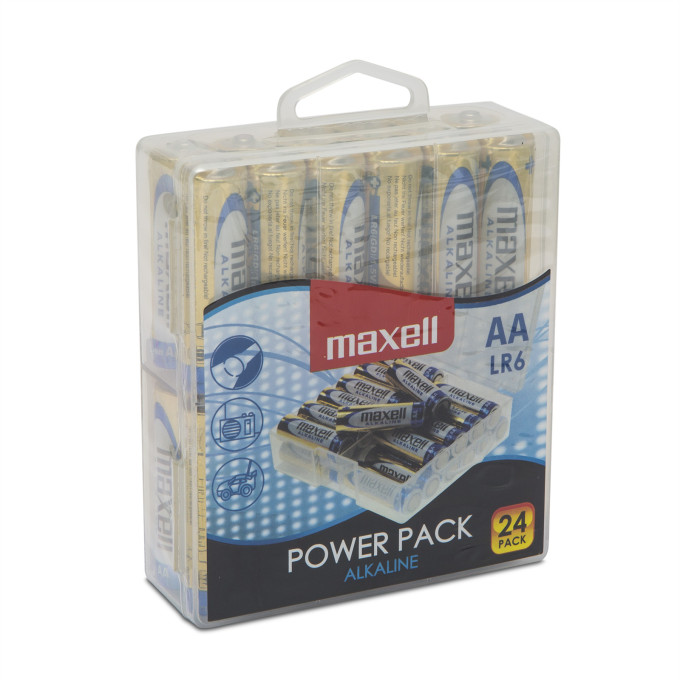 Baterii maxell alcaline aa – lr06 - 24 /pachet