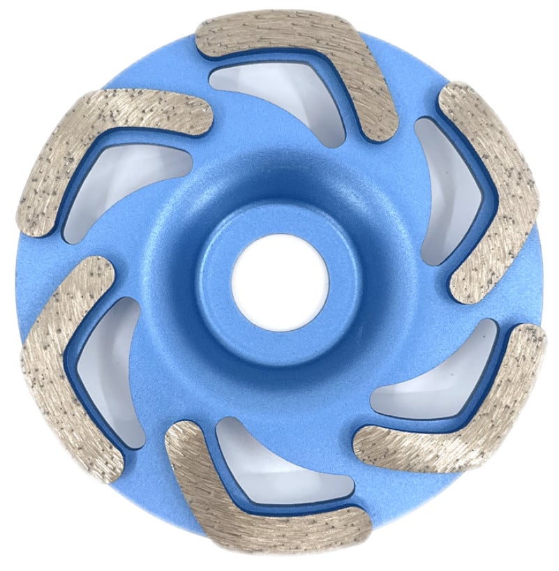 Disc cupa diamantata forma l pentru slefuire beton/abrazive 115x22.2 mm standard profesional - blueline - dxdy.bllc.115