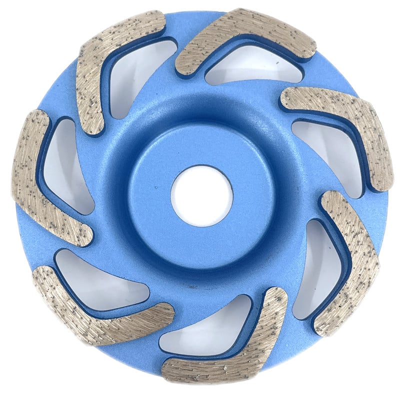 Disc cupa diamantata forma l pentru slefuire beton/abrazive 125x22.2 mm standard profesional - blueline