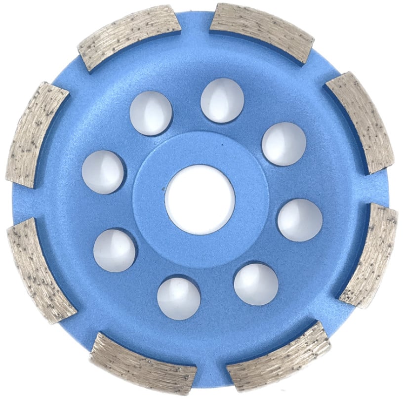 Disc cupa diamantata pentru slefuire beton/abrazive 115x22.2 mm standard profesional - blueline